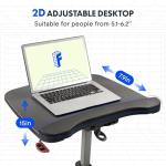 FLEXISPOT Under Desk Exercise Bike with Removable Desktop