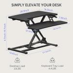 FLEXISPOT 28" Adjustable Standing Desk Converter