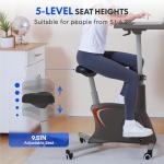 FLEXISPOT Under Desk Exercise Bike with Removable Desktop