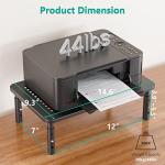 Adjustable Dual Monitor Stand and Desk Organizer