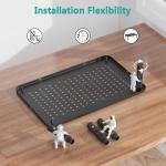 Adjustable Dual Monitor Stand and Desk Organizer