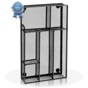 Metal Mesh Desk Drawer Organizer with 6 Compartments
