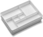 Set of 2 Plastic Drawer Organizer Trays