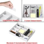 Adjustable Drawer Organizer Tray with 9 Compartments