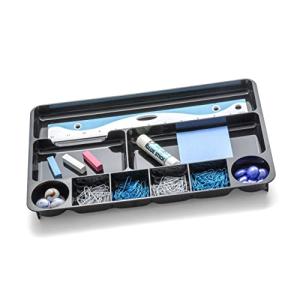 Recycled Plastic Desk Drawer Organizer with Nine Compartments