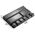 Recycled Plastic Desk Drawer Organizer with Nine Compartments