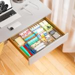 Expandable Desk Drawer Organizer with Adjustable Compartments
