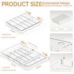 Expandable Desk Drawer Organizer with Adjustable Compartments