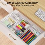 7-Piece Non-Slip Drawer Organizer for Multi-Use