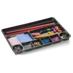 Recycled Plastic Desk Drawer Organizer with Nine Compartments