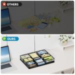Metal Mesh Desk Drawer Organizer with Adjustable Compartments