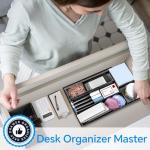 Metal Mesh Desk Drawer Organizer with 6 Compartments