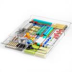 Expandable Desk Drawer Organizer with Adjustable Compartments