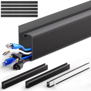 ZhiYo Under Desk Cable Management Kit - Black