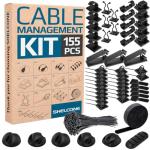 Ultimate Cable Management Kit - 155 Pieces