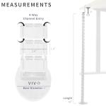 VIVO Adjustable Desk Cable Management Kit - White