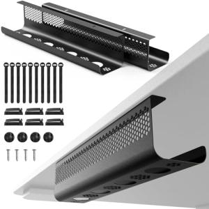 Under Desk Cable Management Tray Kit - 26PCS