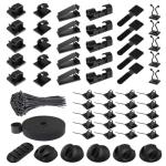 Ultimate Cable Management Kit - 155 Pieces