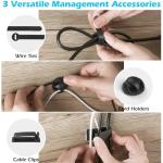 Under Desk Cable Management Tray Kit - 26PCS
