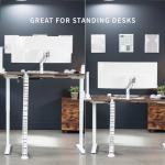 VIVO Adjustable Desk Cable Management Kit - White