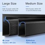ZhiYo Under Desk Cable Management Kit - Black