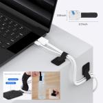 98-Piece Cable Management Kit for a Tidy Workspace