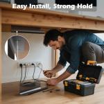 Under Desk Cable Management Tray Kit - 26PCS