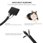 98-Piece Cable Management Kit for a Tidy Workspace