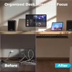 Under Desk Cable Management Tray Kit - 26PCS
