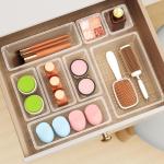 12 PCS Clear Drawer Organizer Set for All Needs
