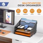GAWERK Mesh Letter Tray Organizer with 3 Trays