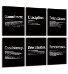Set of 6 Motivational Inspirational Quote Posters