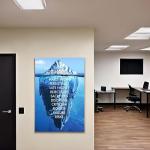 Inspirational Success Quotes Wall Art Canvas Print