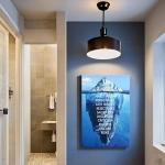 Inspirational Success Quotes Wall Art Canvas Print