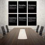 Set of 6 Motivational Inspirational Quote Posters