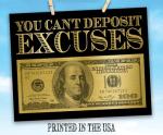 Dream Big: You Can't Deposit Excuses Canvas Art