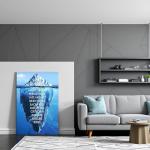Inspirational Success Quotes Wall Art Canvas Print