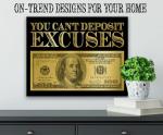 Dream Big: You Can't Deposit Excuses Canvas Art