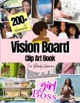 Vision Board Clip Art Book for Black Women