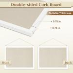 Double-Sided Cork Board Kit with Pushpins