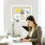 Double-Sided Cork Board Kit with Pushpins