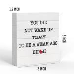 Inspirational Rustic Wooden Box Sign for Office