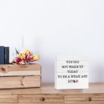 Inspirational Rustic Wooden Box Sign for Office