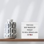 Inspirational Rustic Wooden Box Sign for Office