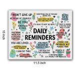 Daily Inspiration Canvas Wall Art for Positive Vibes