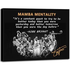 Kobe Bryant Motivational Wall Art – Mamba Mentality