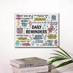 Daily Inspiration Canvas Wall Art for Positive Vibes