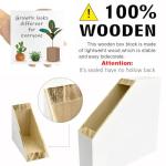 Motivational Wood Block Sign for Growth Mindset