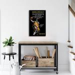 Kobe Bryant Mamba Mentality Inspirational Canvas Art