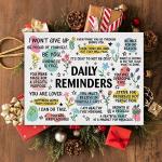 Daily Inspiration Canvas Wall Art for Positive Vibes